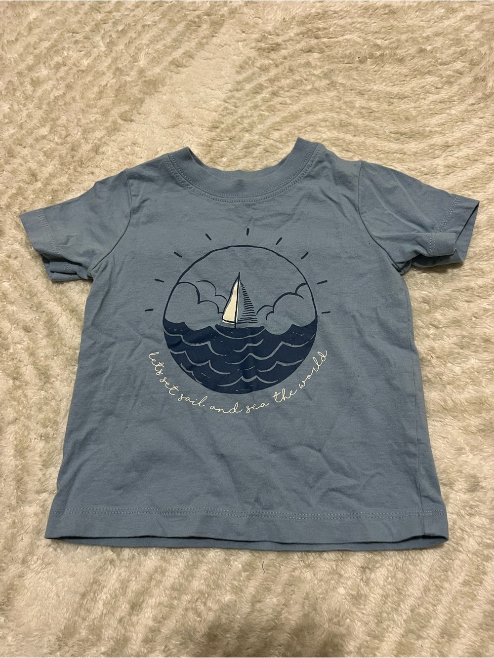 Carter's Blue Sailboat Short-Sleeve Tee